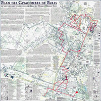 Plan des catacombes de Paris