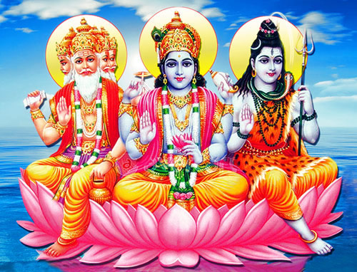 Brahma, Vishnu et Shiva