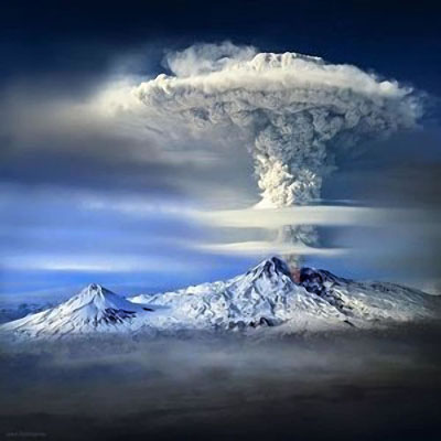Eruption volcanique