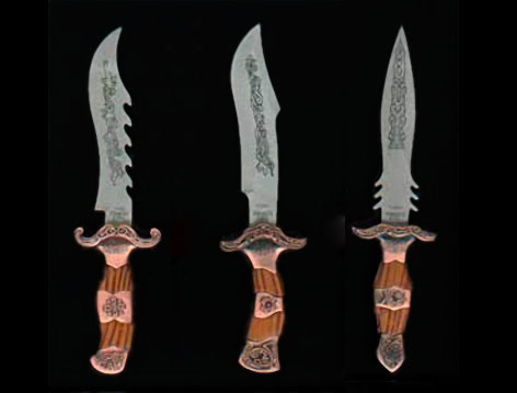 Trois athamés