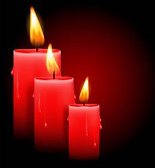 Bougies rouges