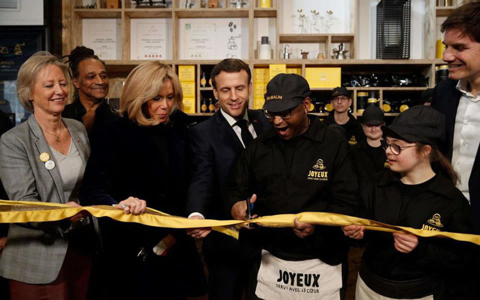 Inauguration Café Joyeux des Champs Élysées