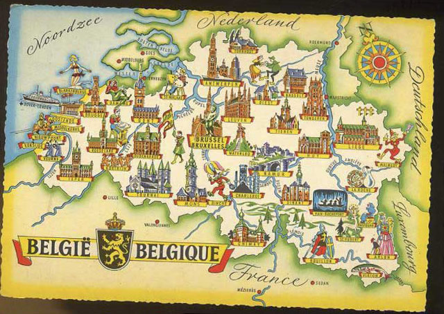 Carte Belgique