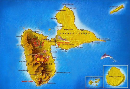 Carte Guadeloupe