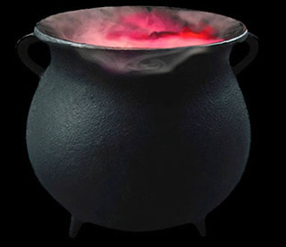Le chaudron de sorcière