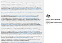 Restrictions de déplacement en Australie