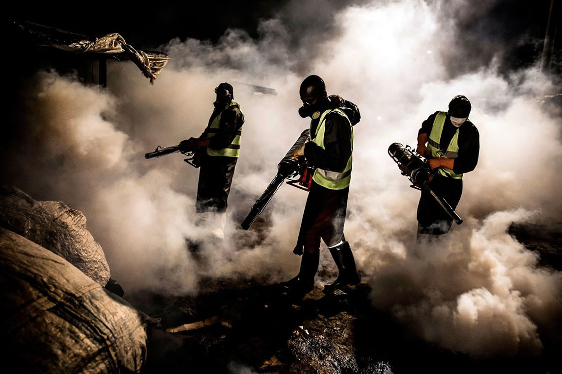 Désinfection au Kenya le 15 avril