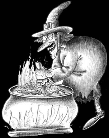Représentation d'une sorcière