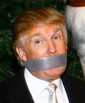 Réduire au silence Donald Trump