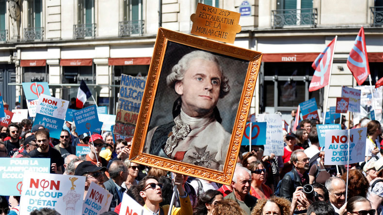 Manifestation antigouvernementale en France
