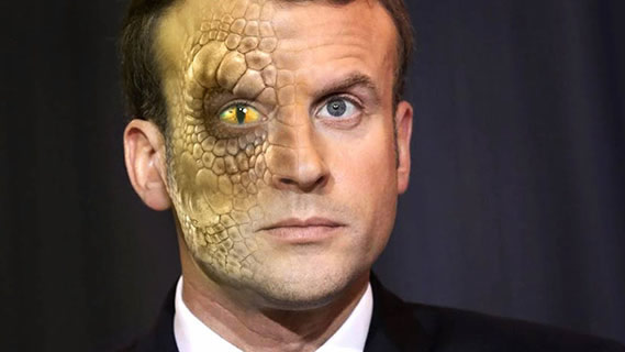 macron reptilien
