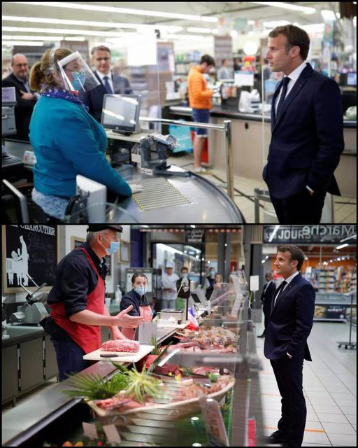 macron les mains dans les poches