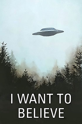 Poster de X-Files soucoupe volante