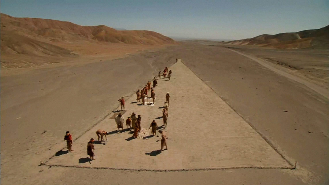 Construction des lignes de Nazca