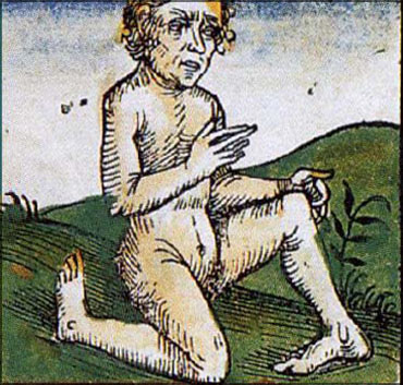 Les pieds à l'envers