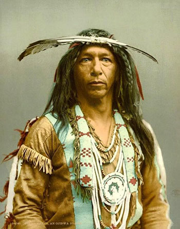 Photo d'un véritable indien d'Amérique