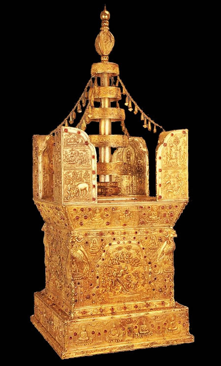 Stupa contenant les reliques de Bouddha