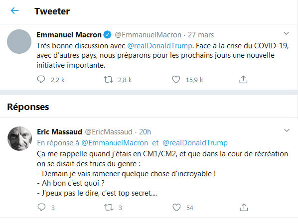 La discussion secrète entre Trump et macron