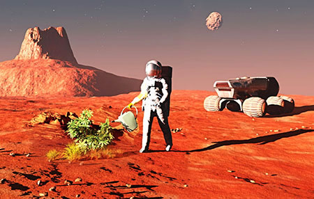 Origine de la vie sur Mars